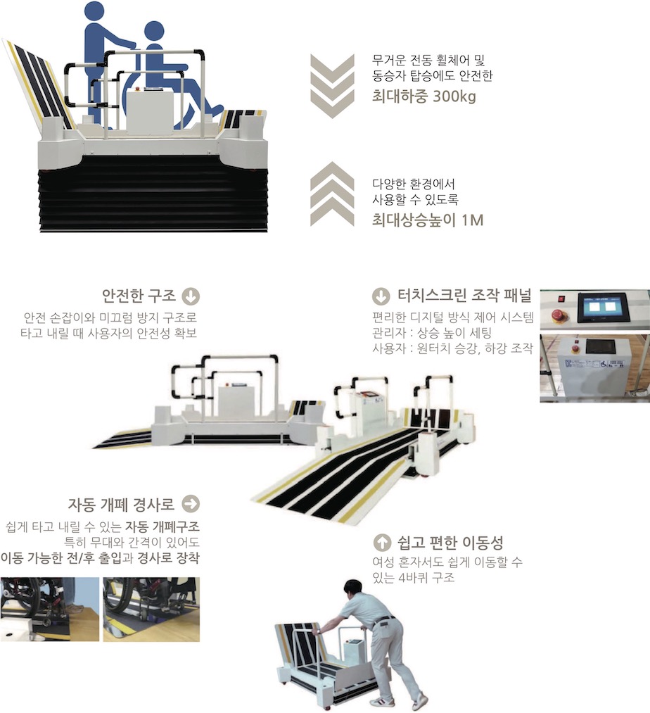 이동식 무대용 휠체어리프트